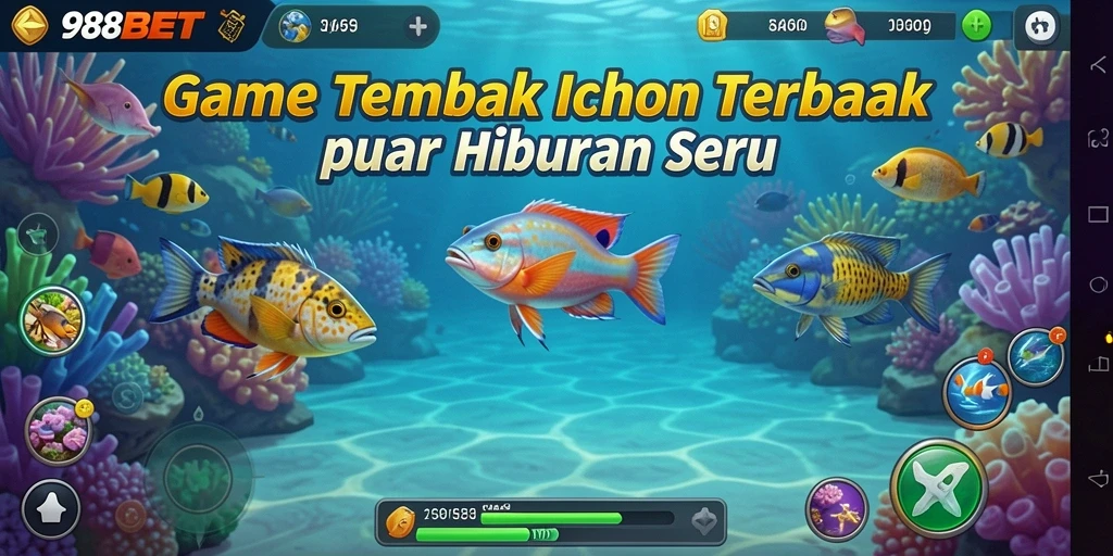 Gameplay Tembak Ikan yang penuh warna dan menarik.
