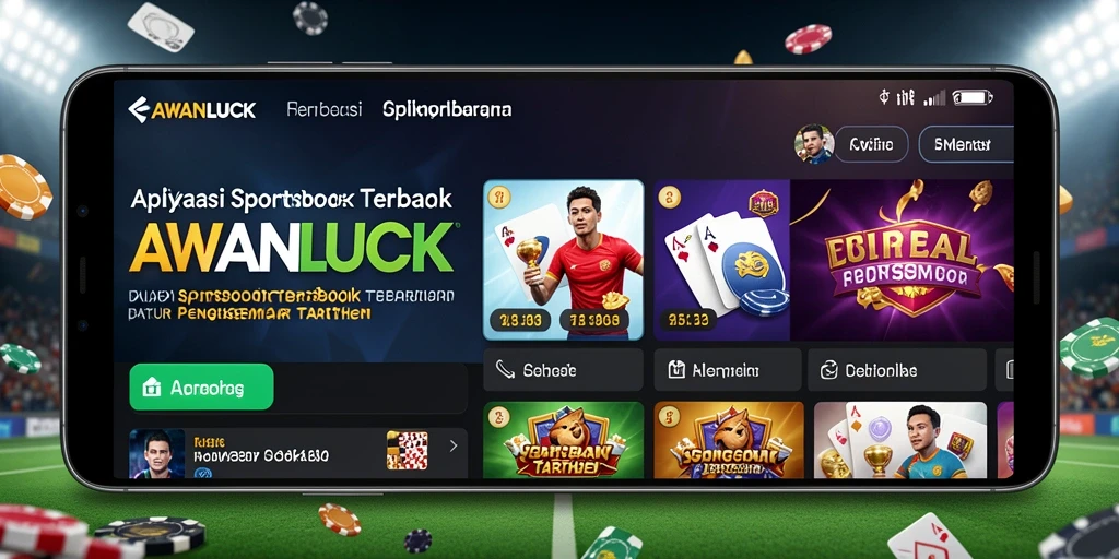Tampilan gameplay AWANLUCK menampilkan berbagai pilihan taruhan olahraga.