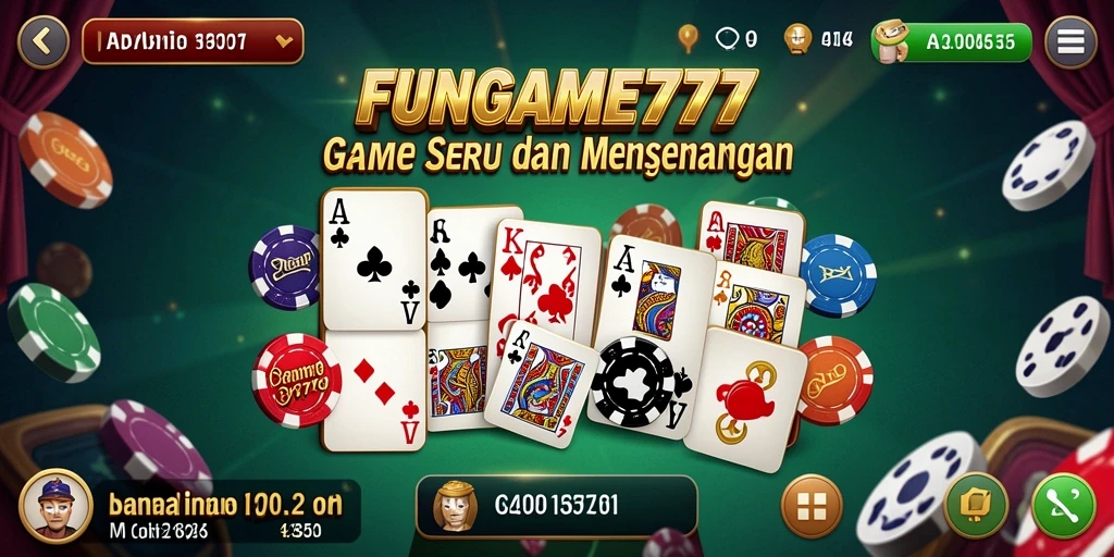 Gameplay seru dalam FUNGAME777 yang penuh strategi Domino.