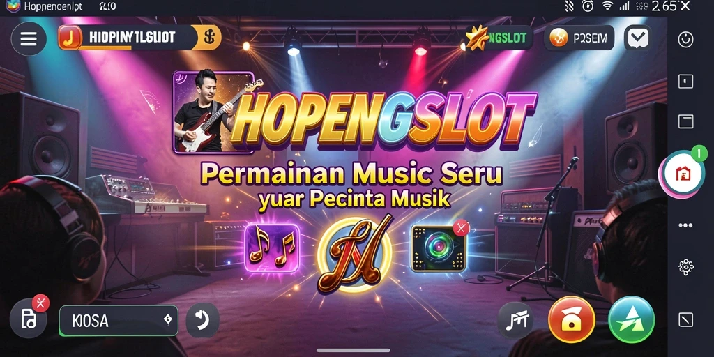 Tampilan gameplay seru di HOPENGSLOT dengan berbagai lagu.