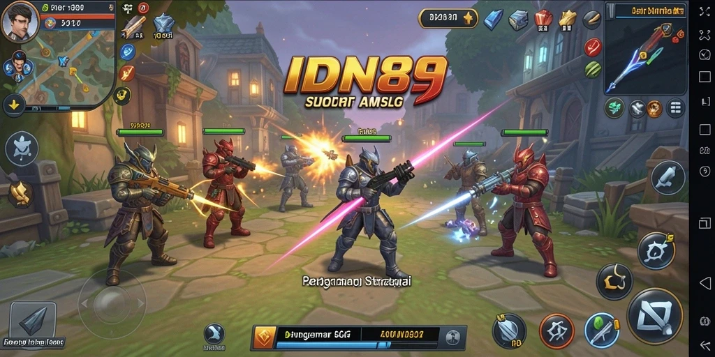 Gameplay seru dalam IDN89 yang menghadirkan pertempuran strategis.