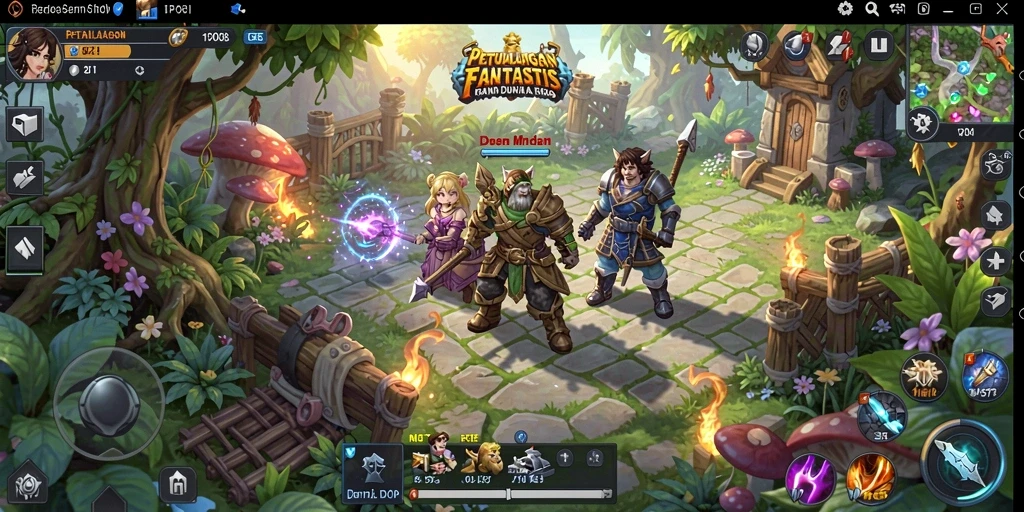 Screenshot MPO08 menampilkan karakter dan lingkungan bermain RPG yang menarik.