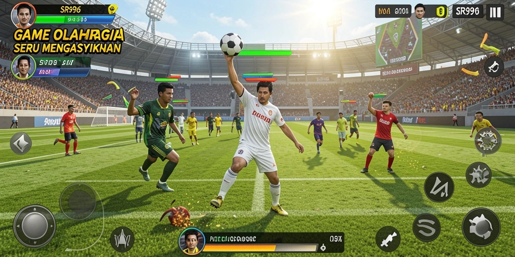 Tampilan gameplay dari SR996 yang menampilkan pertandingan seru.