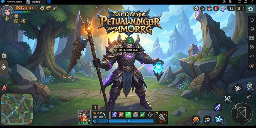 Screenshot menampilkan pertarungan epik dalam dunia TOTO12.
