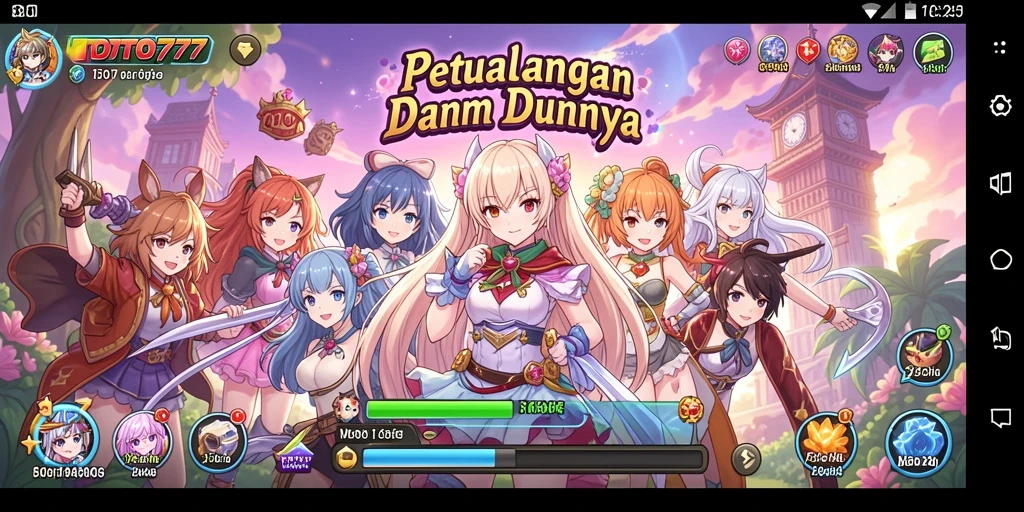 Tangkapan layar TOTO777 menunjukkan aksi seru dalam dunia anime.