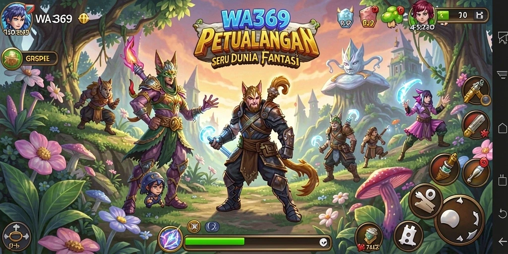 Tampilan gameplay WA369 yang menampilkan momen petualangan epik.